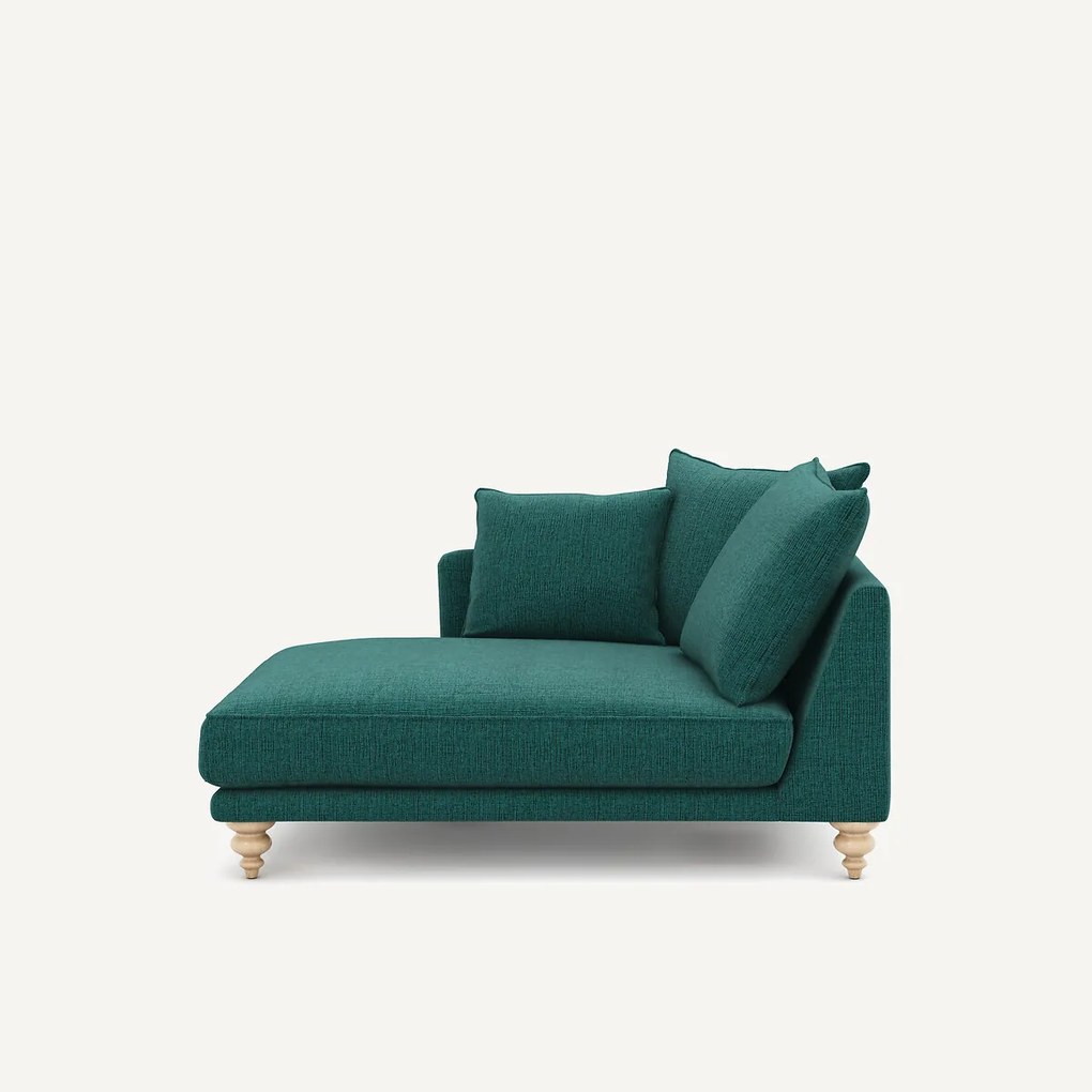 Chaise longue in jaspé stof, LAZARE