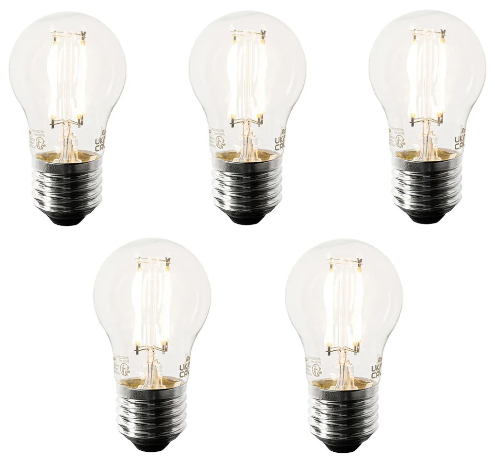 Set van 5 Smart E27 LED lampen P45 4,5W 470 lm 1800-4000K