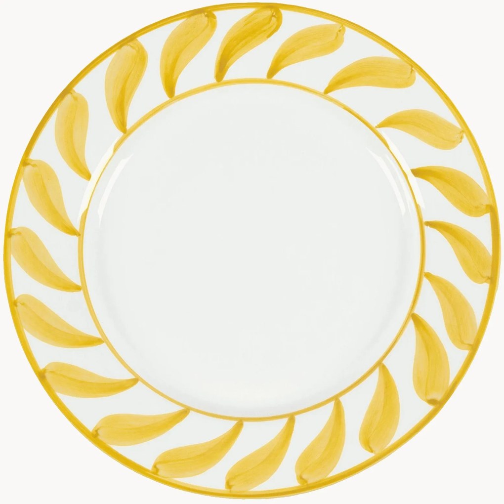 Handbeschilderd dinerbord Swirl