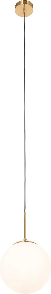 Smart hanglamp goud met opaal glas incl. Wifi P45  - Flore