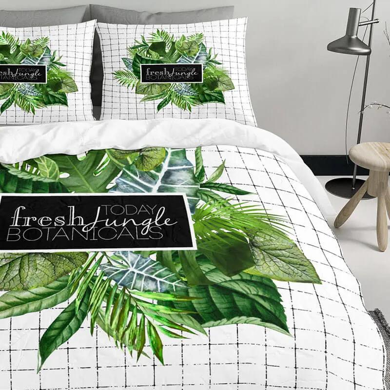 Nightlife Jungle Botanicals Lits-jumeaux (240 x 200/220 cm + 2 kussenslopen) Dekbedovertrek
