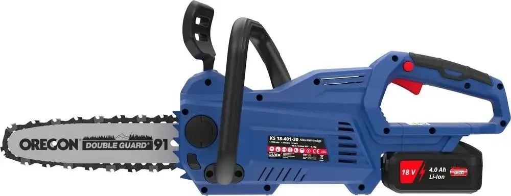 Güde Accu kettingzaag KS 18-401-30 Inclusief Accu &amp; lader