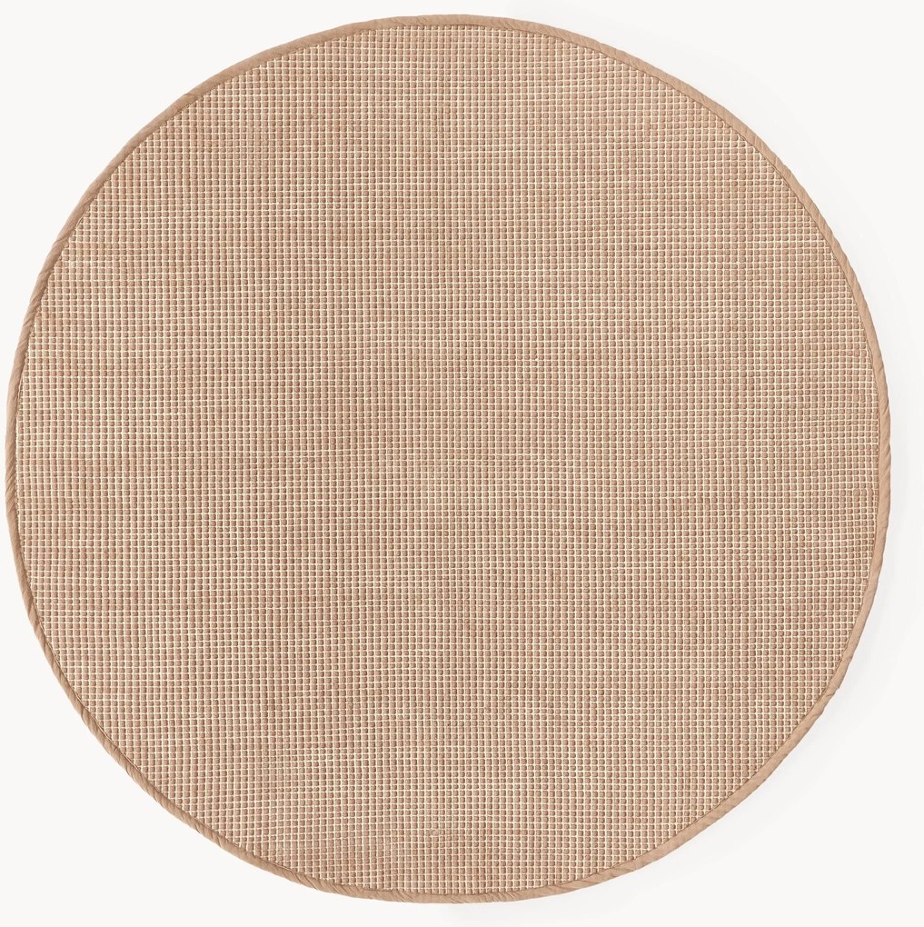 Rond wollen vloerkleed Amaro, handgeweven