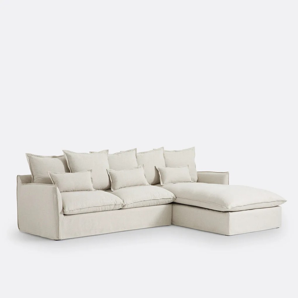 4-zits hoekbank in polyester, ODNA