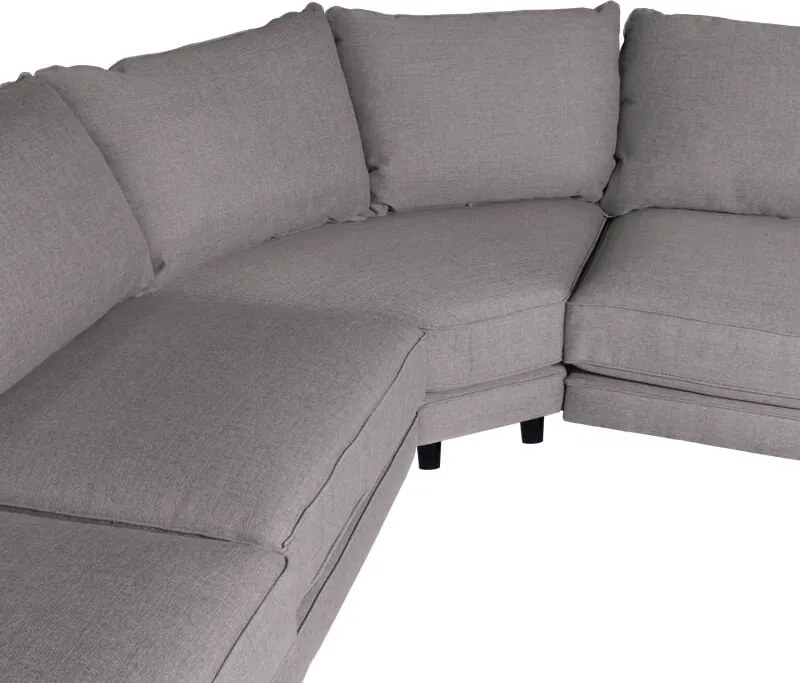 Hoekbank - Samba - links - stof Inari lichtgrijs 91