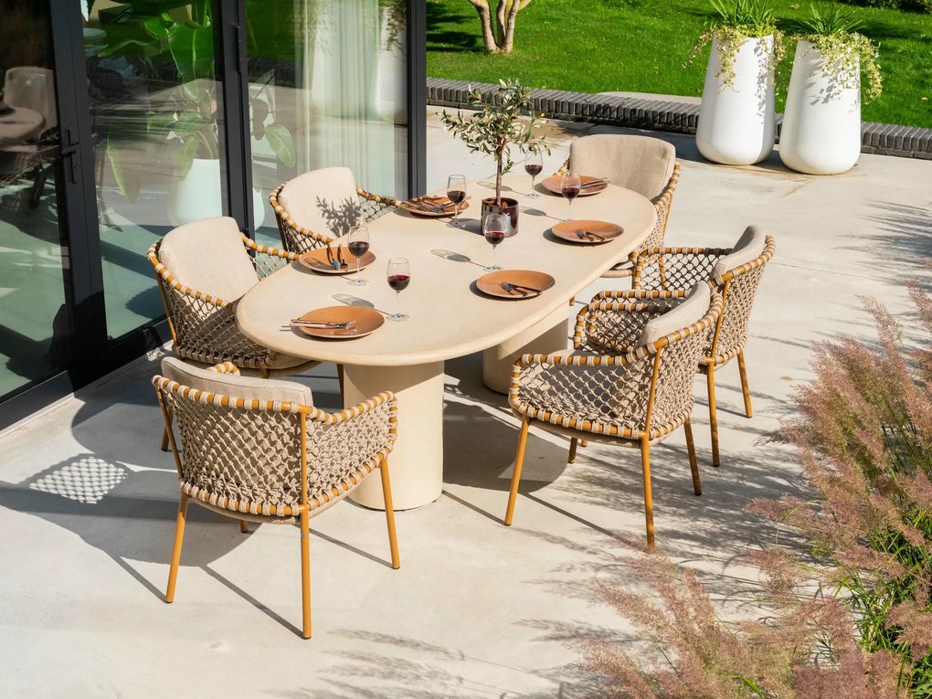 4 Seasons Outdoor Martinique tuinstoel amber Tuinstoel   beige weerbestendig