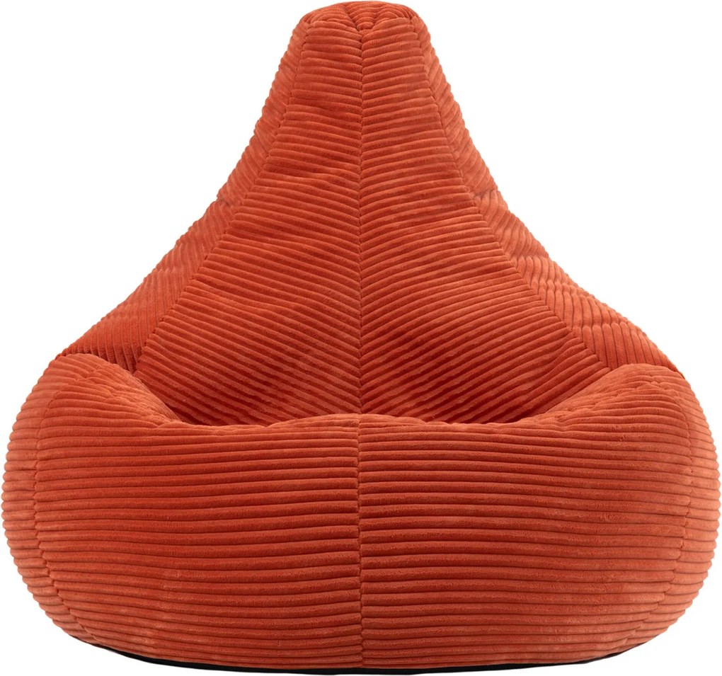 Cloudy Cord Zitzak Stoel - Terracotta