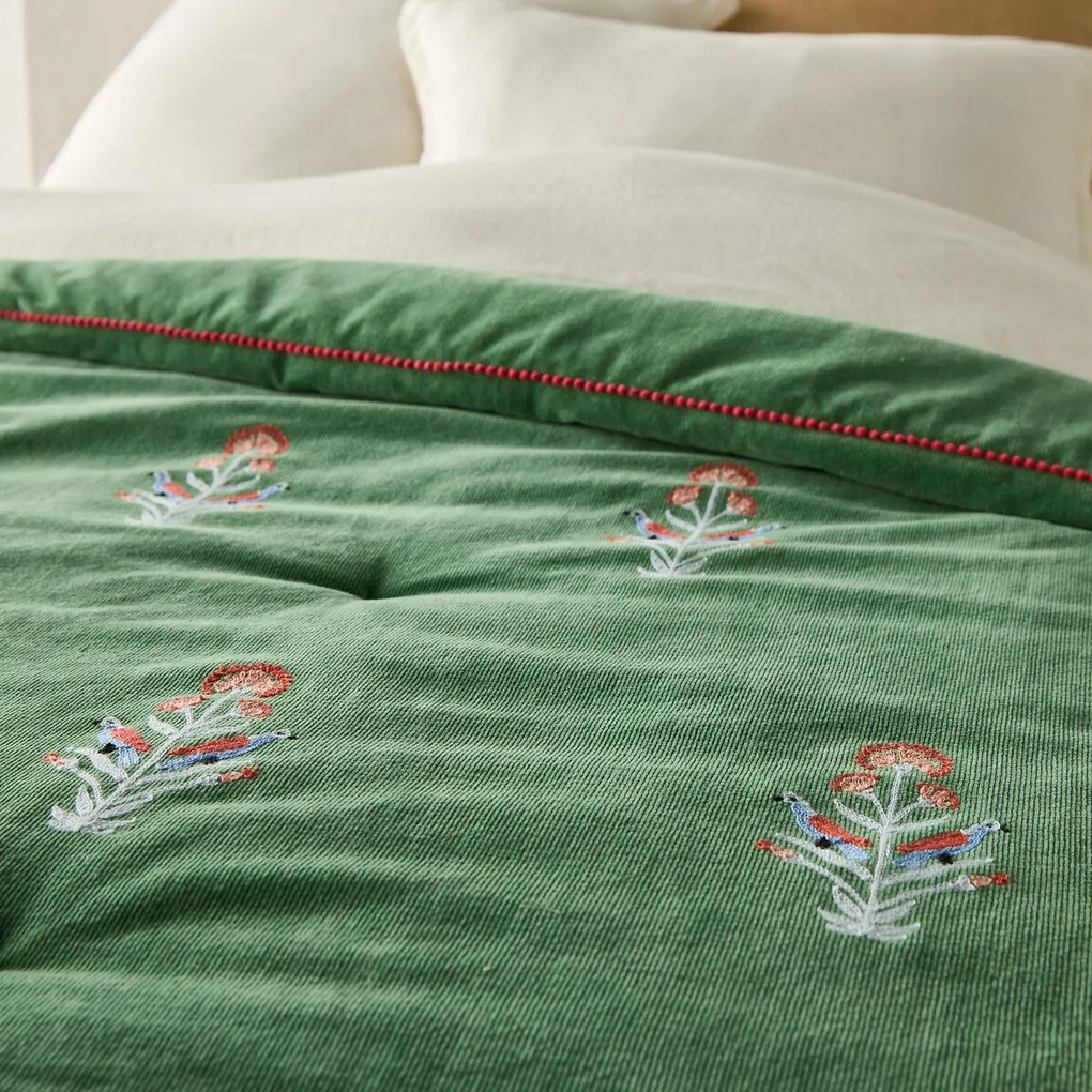 Gematelasseerd dekbed in gerib fluweel Dylis