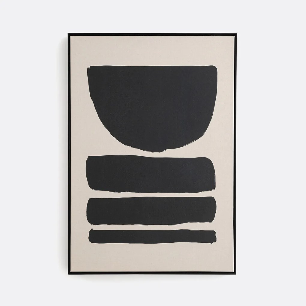 Doek in bedrukt linnen 70x100 cm, Lodga