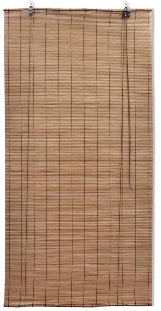 vidaXL Rolgordijnen 2 st 80x160 cm bamboe bruin