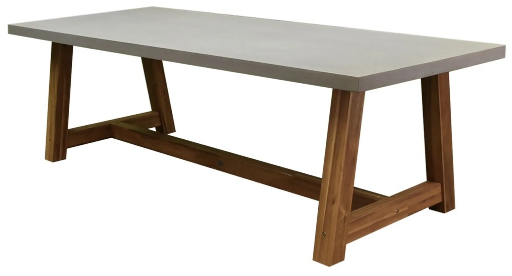 Veltis dining tuintafel 250x100xH77 cm acacia– polystone blad