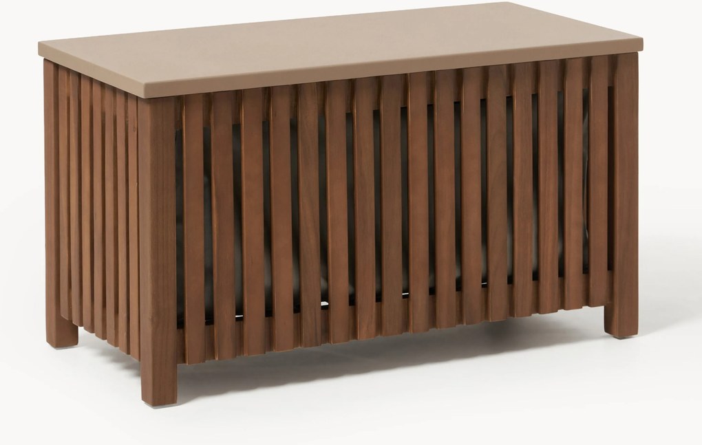 Tuinopbergdoos Arkin van acaciahout met voering, B 80 cm