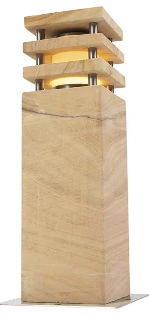 Moderne staande buitenlamp zandsteen 40 cm - Grumpy