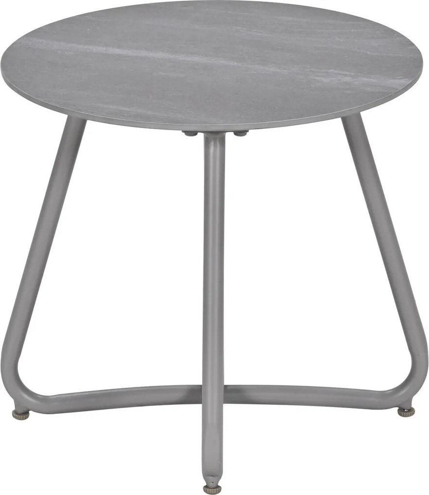 Garden Impressions Fons bijzettafel Ø45xH41 cm – taupe - Centostone Napoli sand