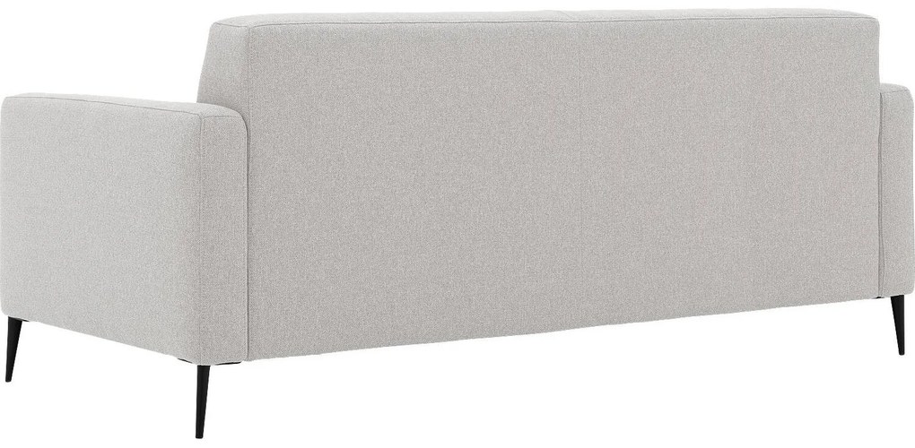 Goossens  Key West lichtgrijs, stof, 3-zits, modern design