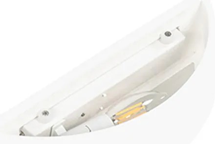 Landelijke wandlamp gips wit - Aurel Novo