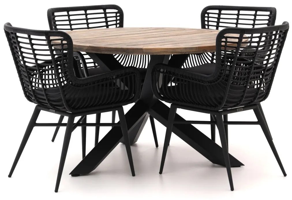 Diningset Intenso  | 4 personen | Tuinset teakhout | 5-delig | Kees Smit Tuinmeubelen