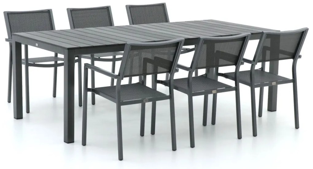 Bellagio Roma/Fidenza 220cm dining tuinset 7-delig stapelbaar