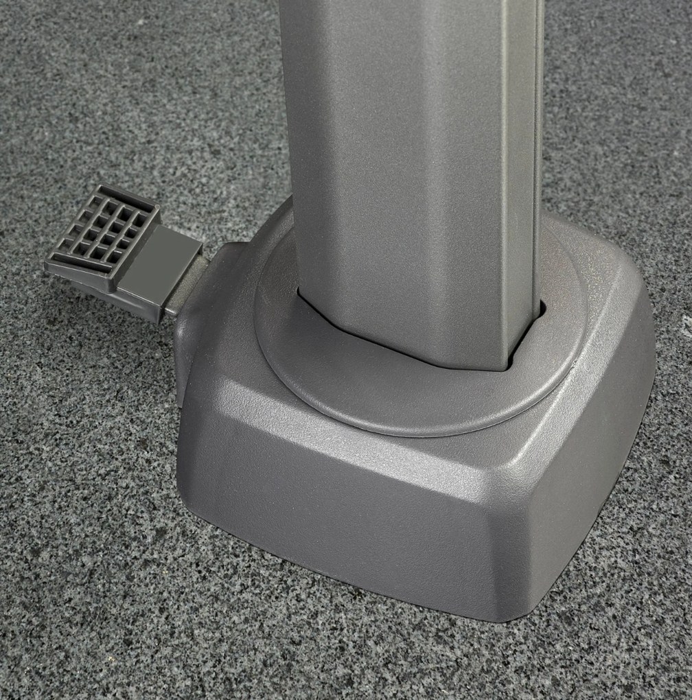 Zweefparasol  2.7 x 2.7m T2 (incl. voet en hoes) havana Taupe-naturel-bruin Platinum Voyager