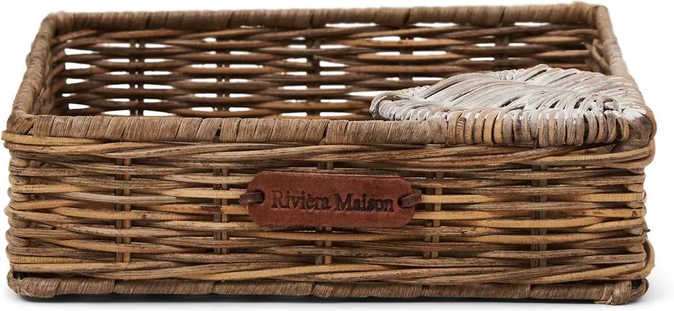 Rivièra Maison - Rustic Rattan Heart Napkin Holder - Kleur: naturel