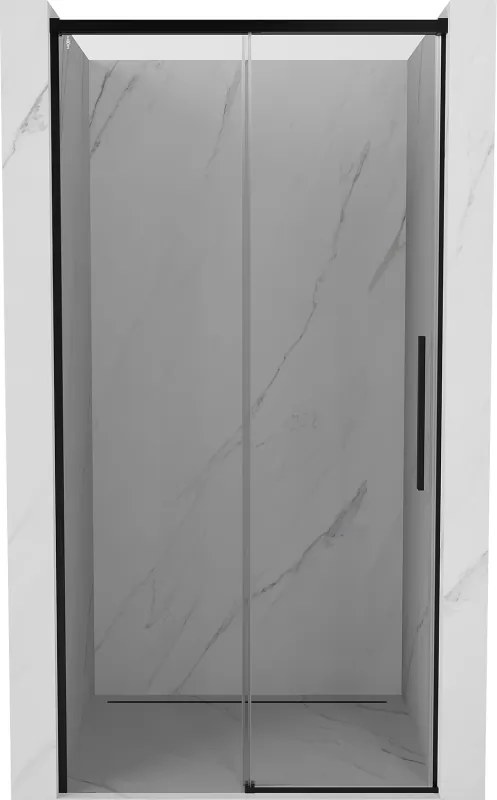 Mexen Rox schuifdouchedeur 135 cm, transparant, zwart - 8C2-135-000-70-00