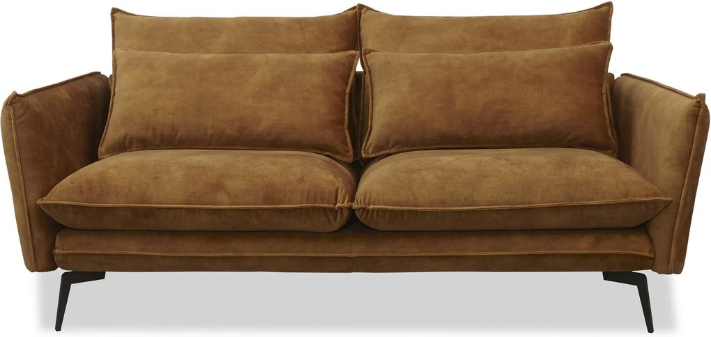 Dimehouse | Bank Merla 25-zits zithoogte 45 cmzitdiepte 55 cmhoogte 84 cmdikte geel zitbanken velvet meubels banken