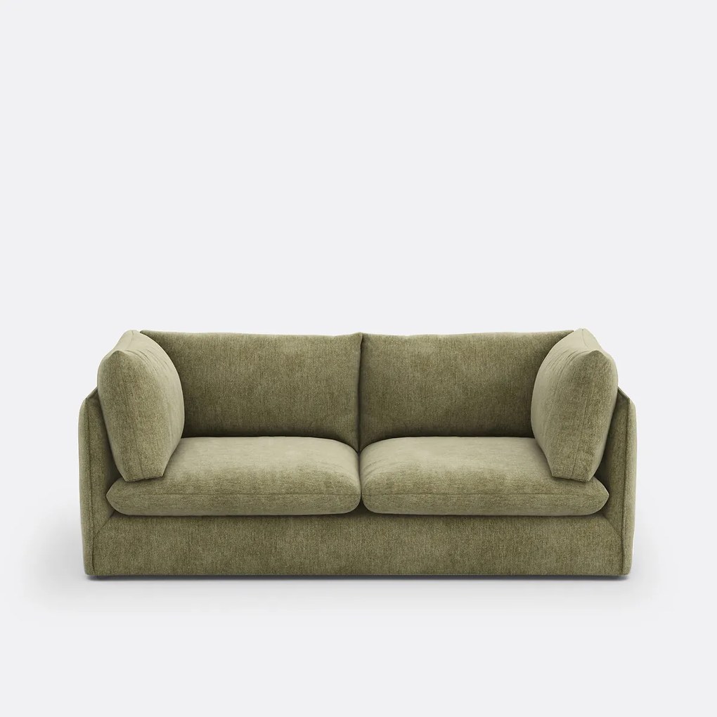 3-zits rechte bank in gevlekt polyester, MALO