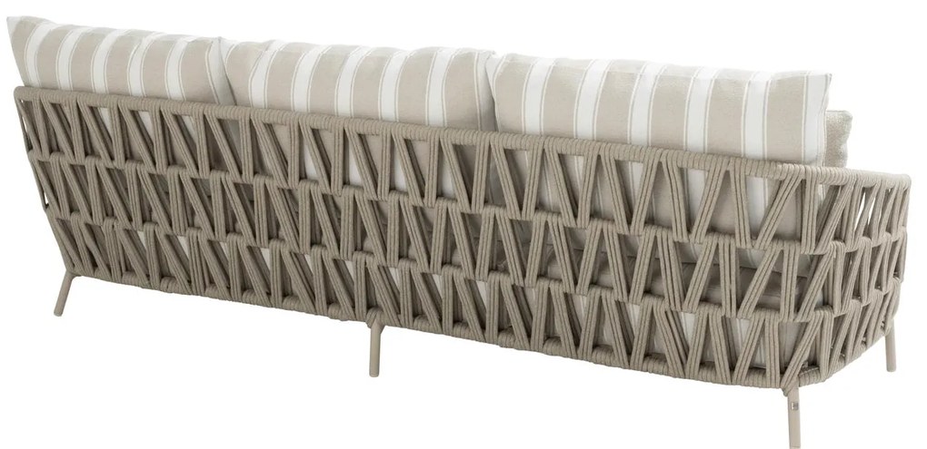 4 Seasons Outdoor Beverly 3-zits loungebank latte SALE Loungebank beige weerbestendig