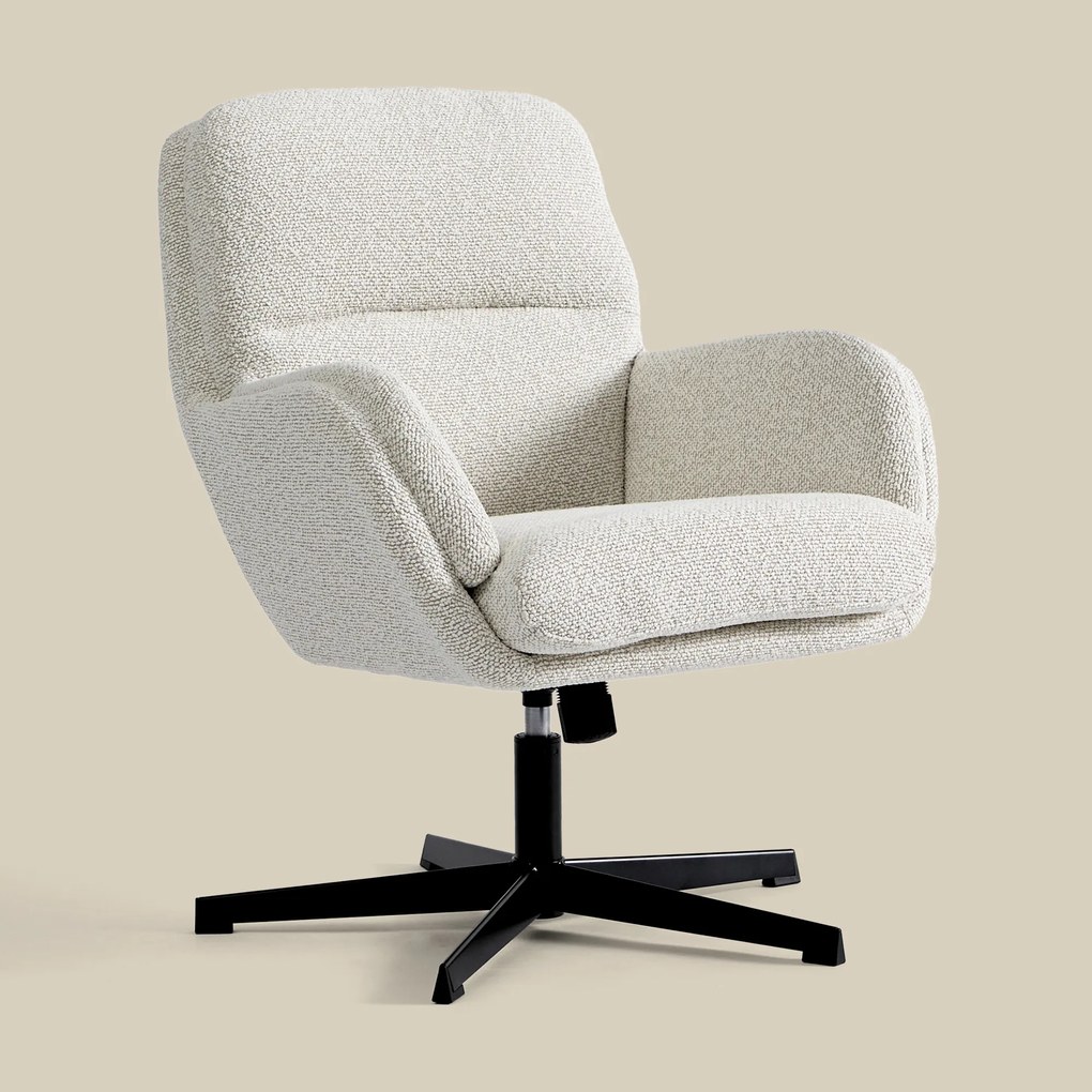 Kleine Fauteuil Beige Draaibaar