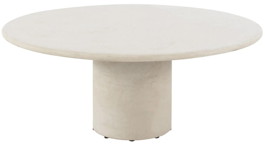Hampton low dining tuintafel rond mortex beige 160xH69 cm 4 Seasons Outdoor
