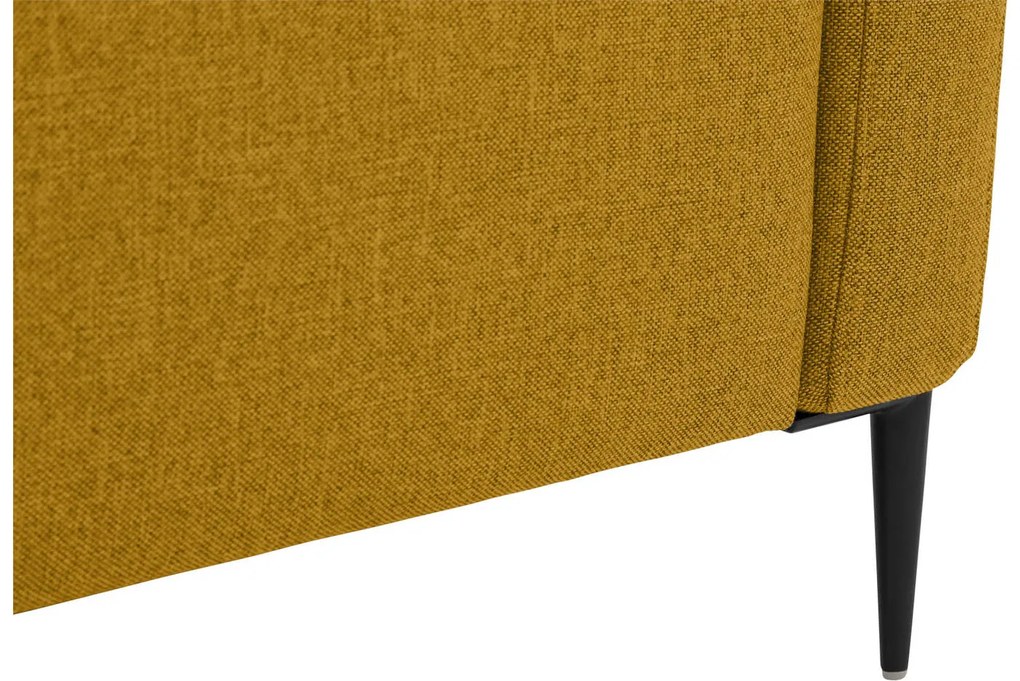 Goossens Key West geel, stof, 2-zits, modern design