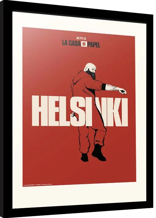 Ingelijste poster La Casa De Papel - Helsinki