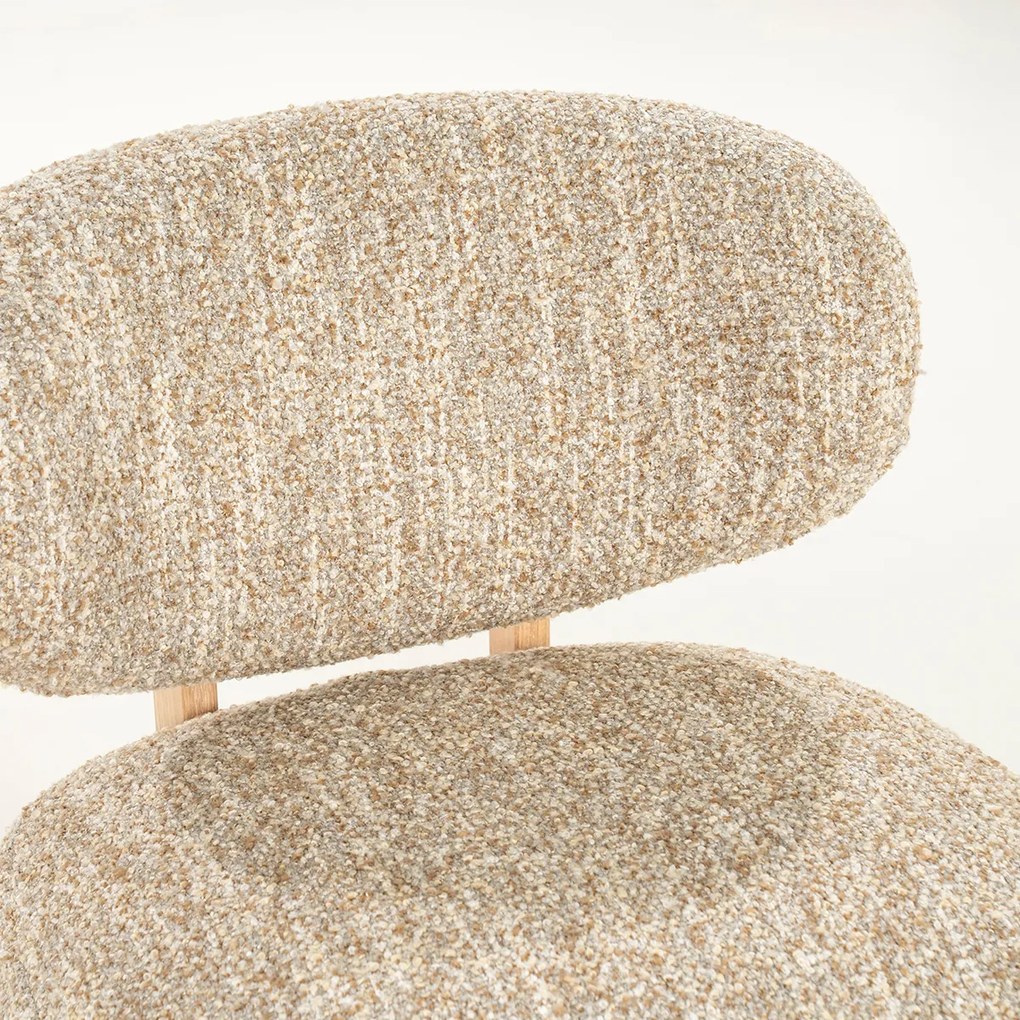 Boucle Stoel Beige Naturel