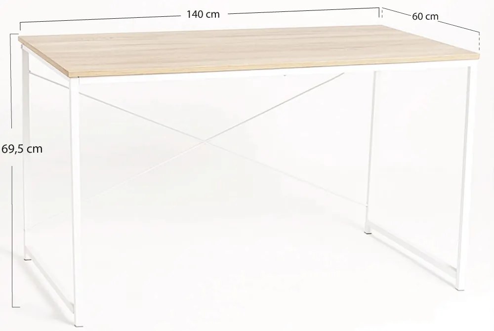 Dek 140 cm bureau