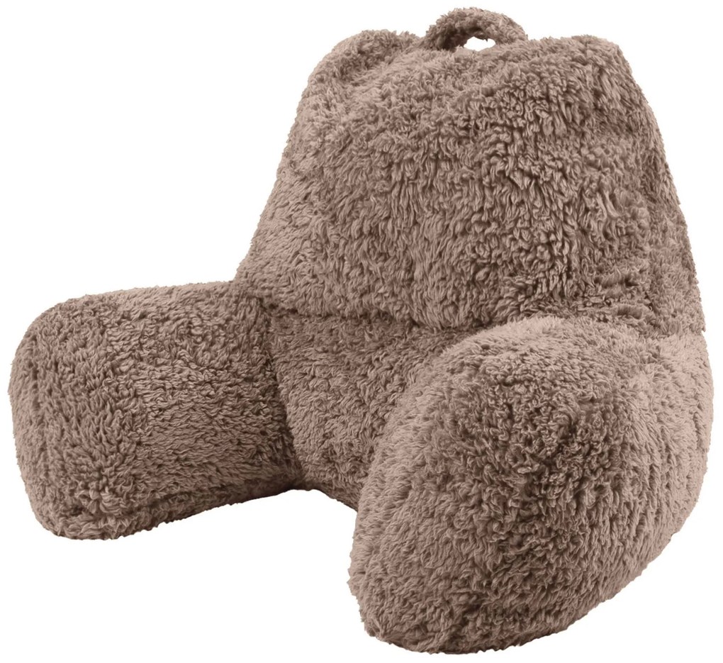Teddy Fleece Chill Kussen - Mocha