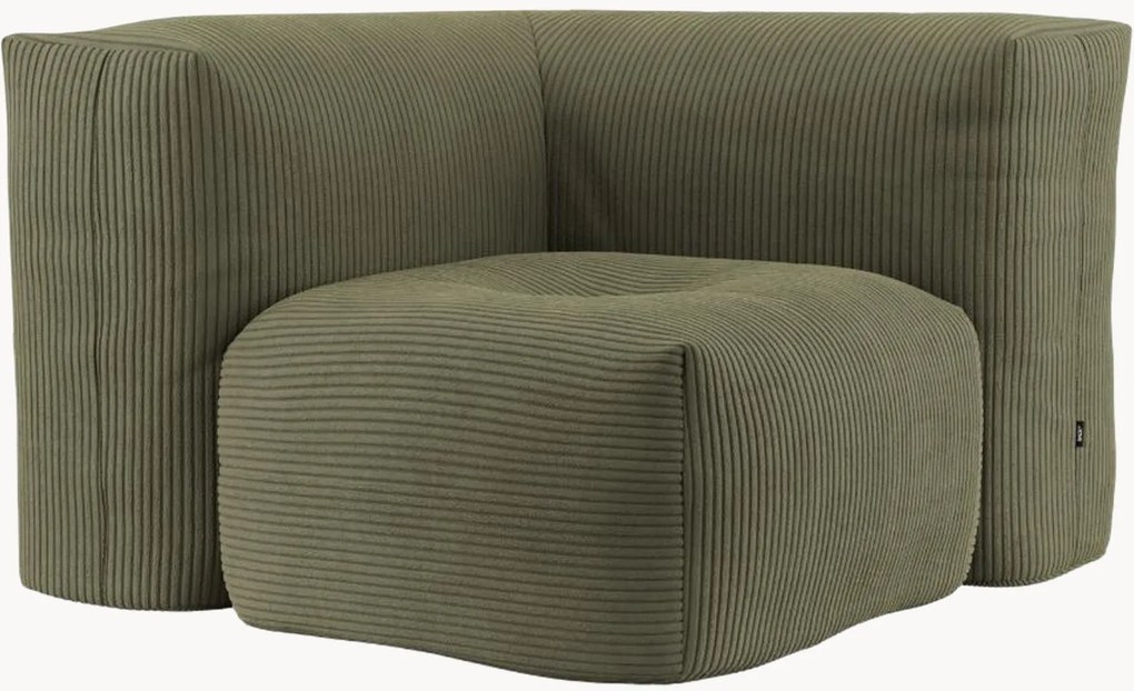 Hoekmodule Soft van corduroy