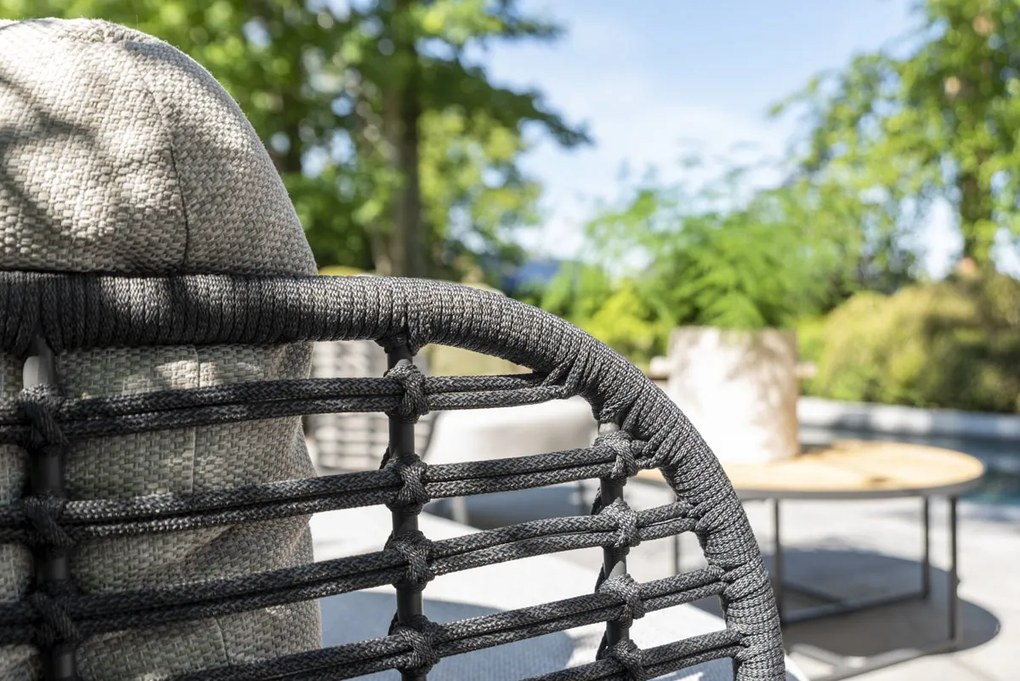 4 Seasons Outdoor Fabrice 2,5 zits loungebank SALE Loungebank antraciet weerbestendig