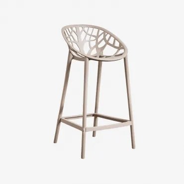 Verpakking Van 4 Ores Polypropyleen Hoge Krukken Moka Bruin & ↑65 Cm - Sklum