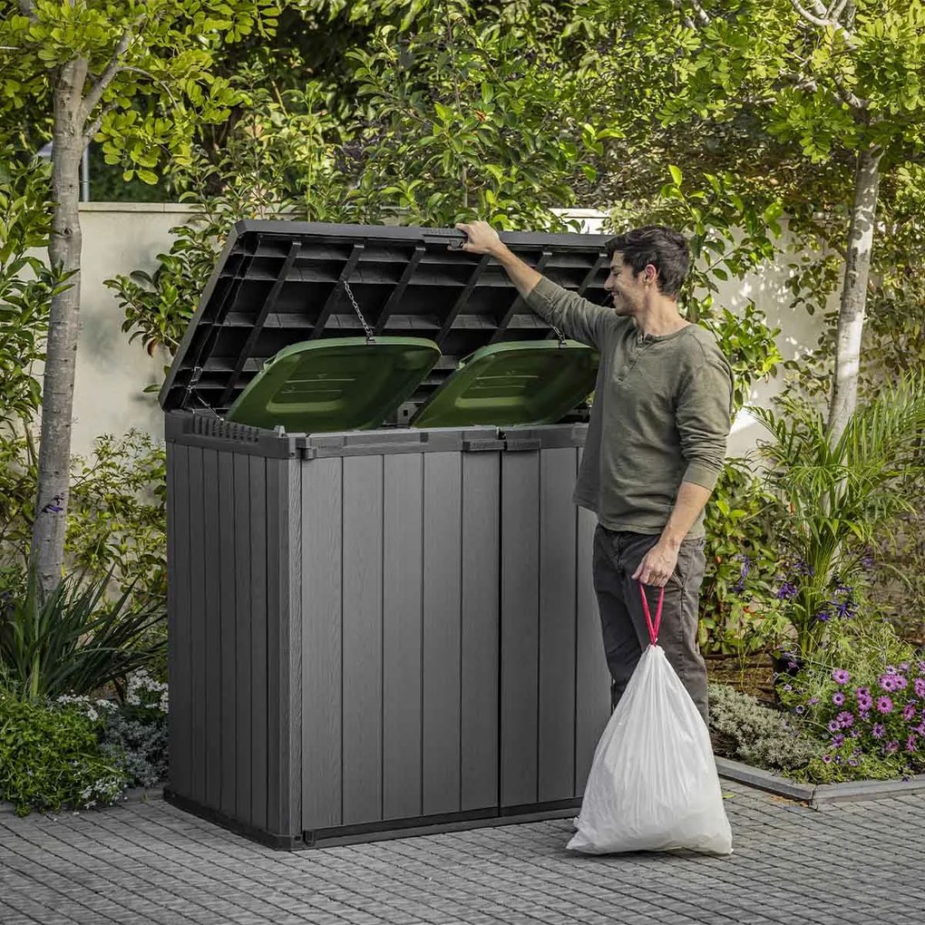 Keter Store it Out Darwin opbergbox 1100L - donkergrijs