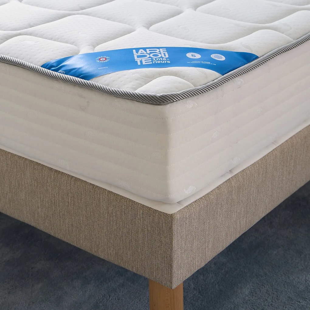 406-veermatrasset, stevige ondersteuning, zacht comfort en lattenbodem