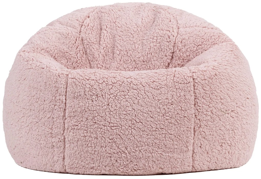 Cloudy Kinder Zitzak Teddy - Lichtroze