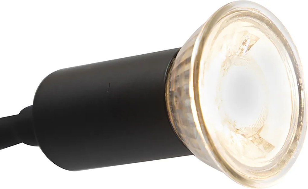 Smart wandlamp zwart met USB incl. Wifi A60 en GU10 - Zeno