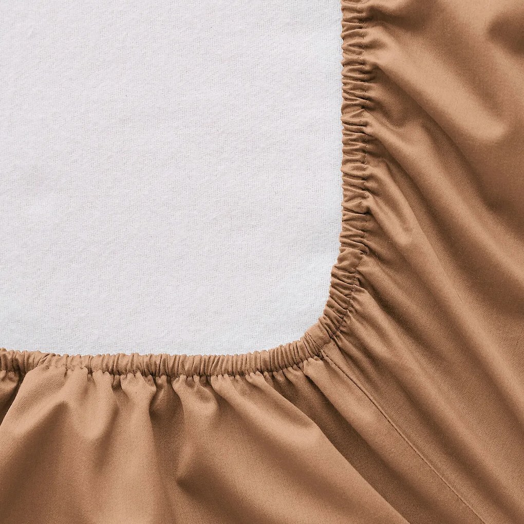 Hoeslaken, gewassen katoensatijn, omslag 30 cm, Saria