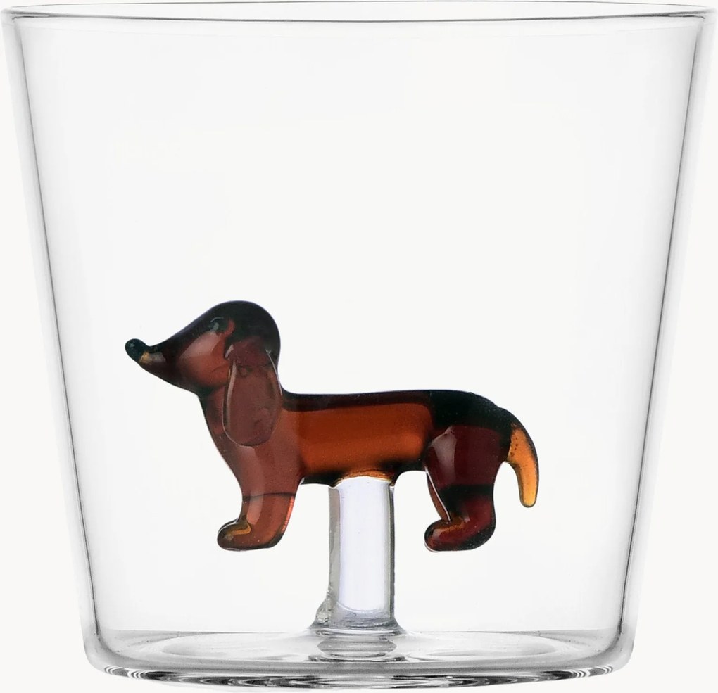 Handgemaakte tumbler Bassotto van borosilicaatglas