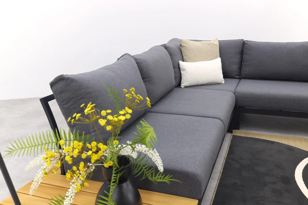 Avalounge loungeset - Aluminium/teakhout - 5 persoons