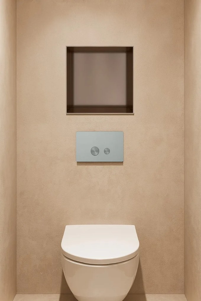 Hotbath &More frameless inbouwnis 30x30x10cm tuscan bronze