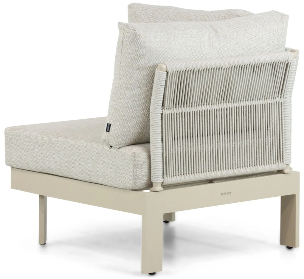Hoek loungeset 5 personen Aluminium Taupe  Lifestyle Garden Furniture Lorenzo