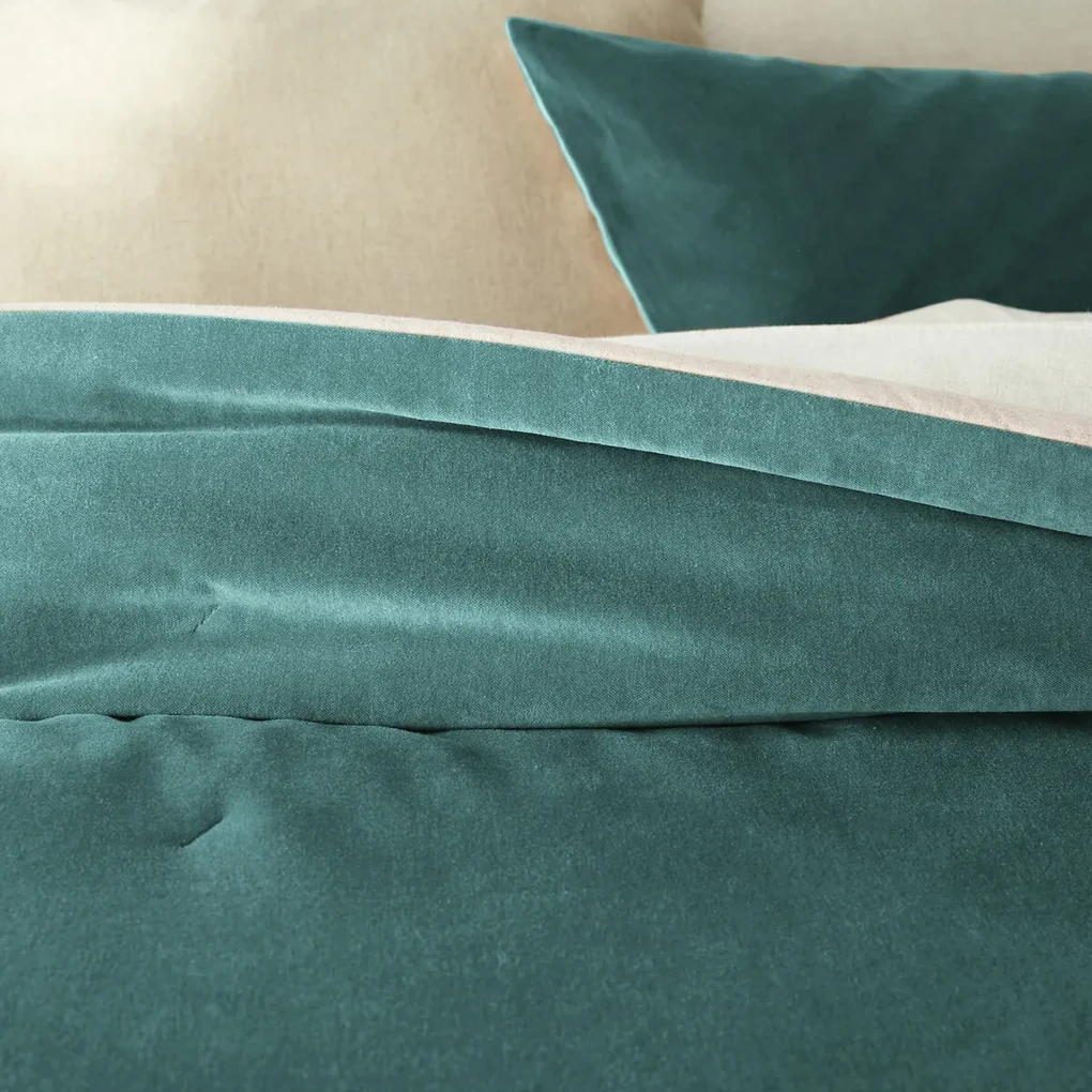 Gematelasseerde beddensprei in fluweelkatoen, Velvet