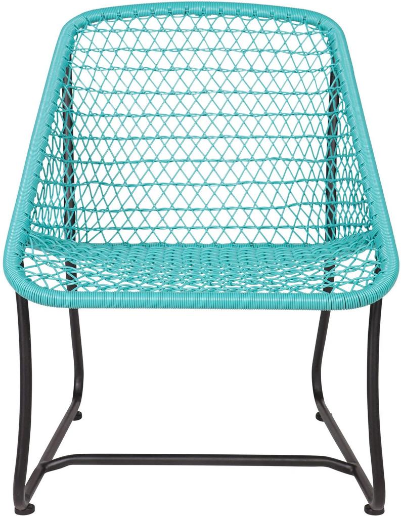 WOOOD | Fauteuil Vigo hoogte 76.5 cm x breedte 60 cm x diepte 70 cm turquoise fauteuils polyetheen, metaal stoelen & fauteuils | NADUVI outlet