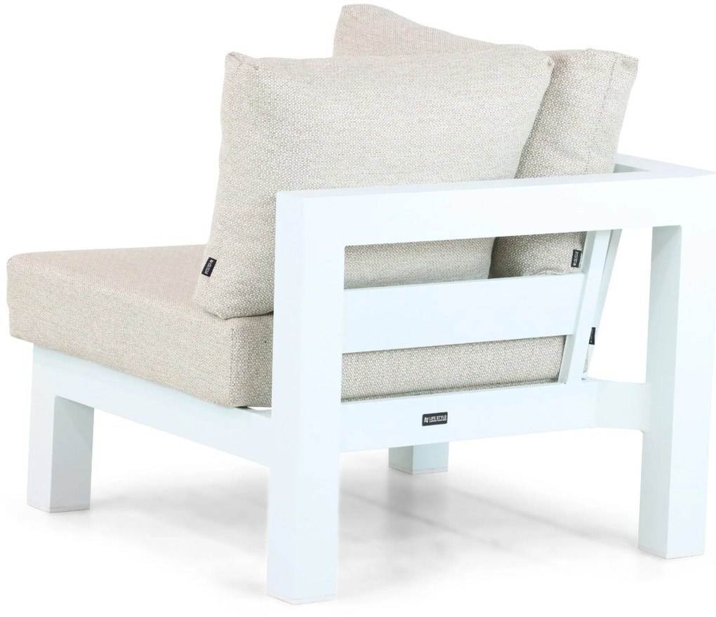Hoek loungeset 5 personen Aluminium Wit Lifestyle Garden Furniture Luca
